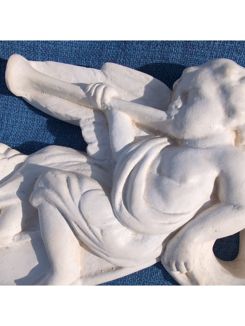 Victorian Cherubs|Angels| Frieze Bisque |Wall Plaque 20.5" Antique Reproduction - Picture 6 of 15